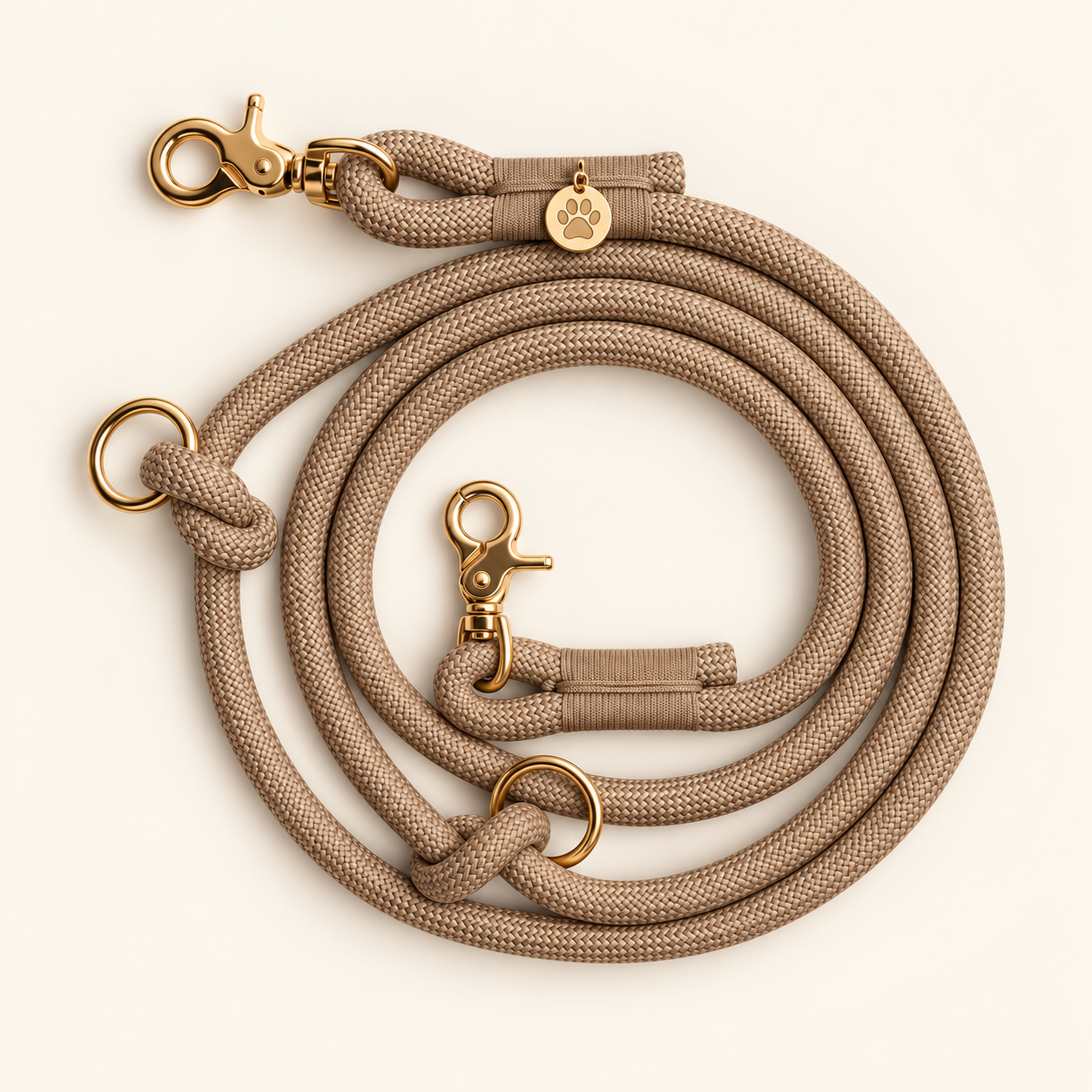 Hands-Free Braided Rope Lead